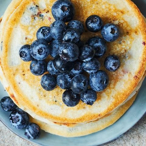 Fluffige amerikanische Pfannkuchen